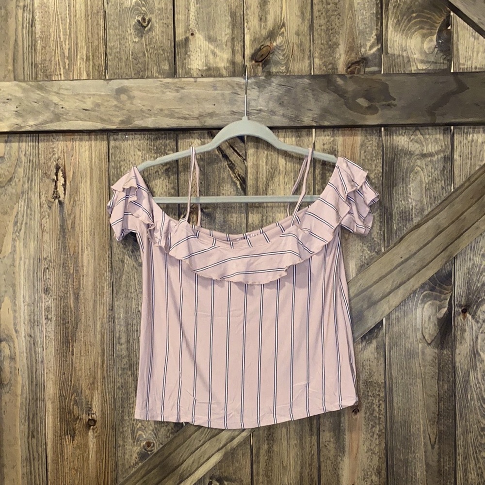 American Eagle Outfitters Soft & Sexy Cold Shoulder Tank Top